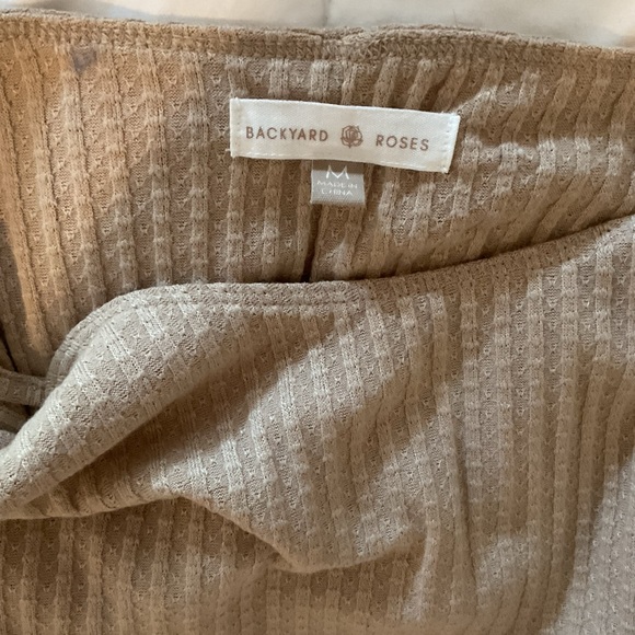 Backyard Roses Tan Ribbed “Betty” Tank Top - Picture 5 of 5